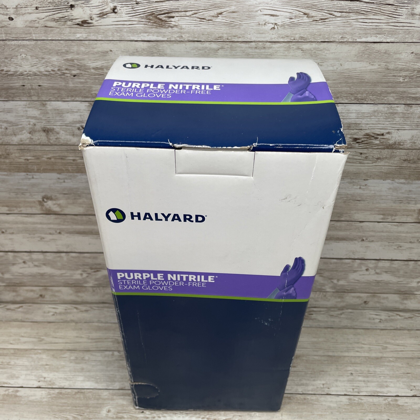 *100 Single* Halyard Purple Nitrile Exam Glove Singles, Size: Medium