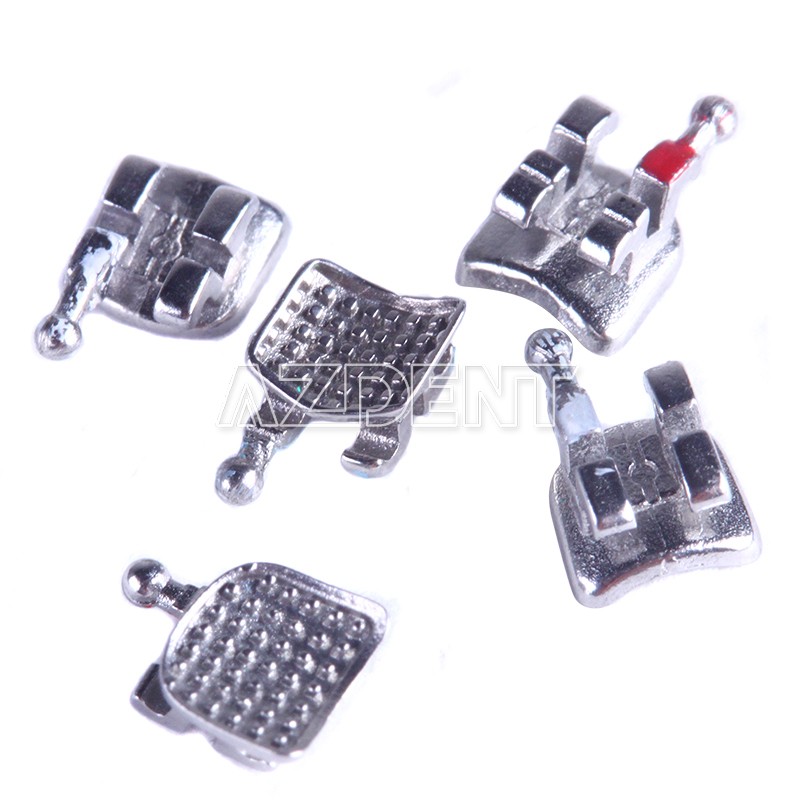 20Pc AZDENT Dental Orthodontic Bracket Metal Braces Mini Roth .018 3-4-5 Hook