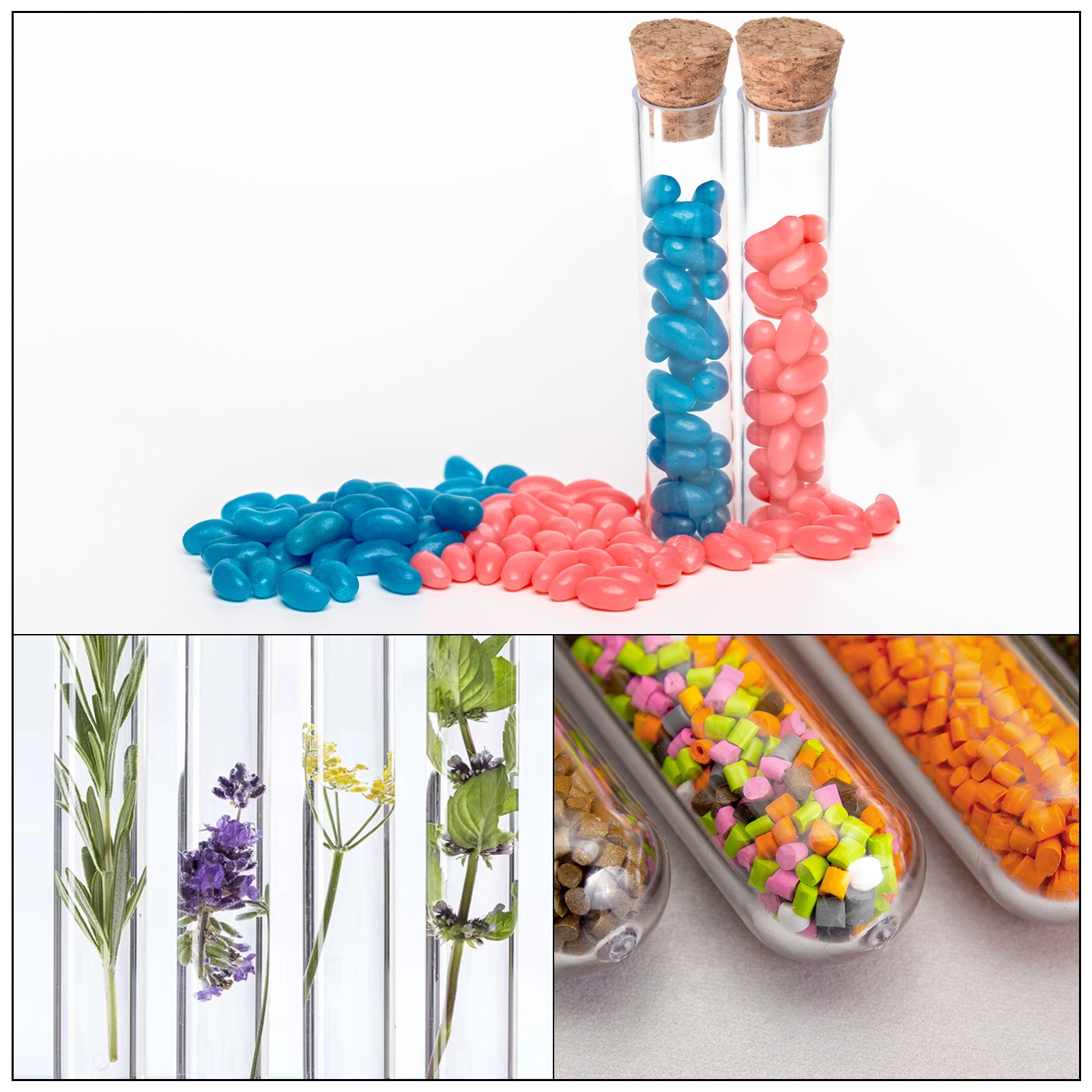 6ml Plastic Test Tubes with Cork Stoppers, 40Pcs 78x13mm Tubes