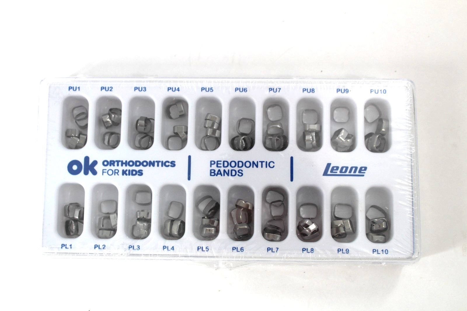 Leone Pedodontic Band Kit U&L Set of 100 Pieces – NEW