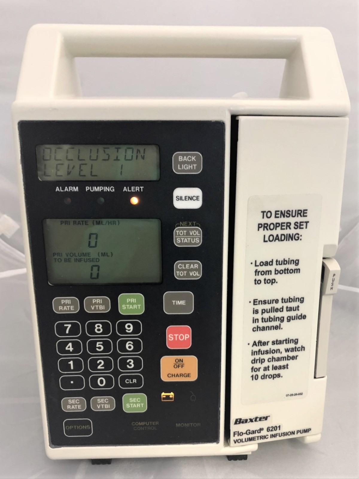Baxter Flo-Gard 6201 pump. Patient Ready with New Battery. 6 month Warranty.