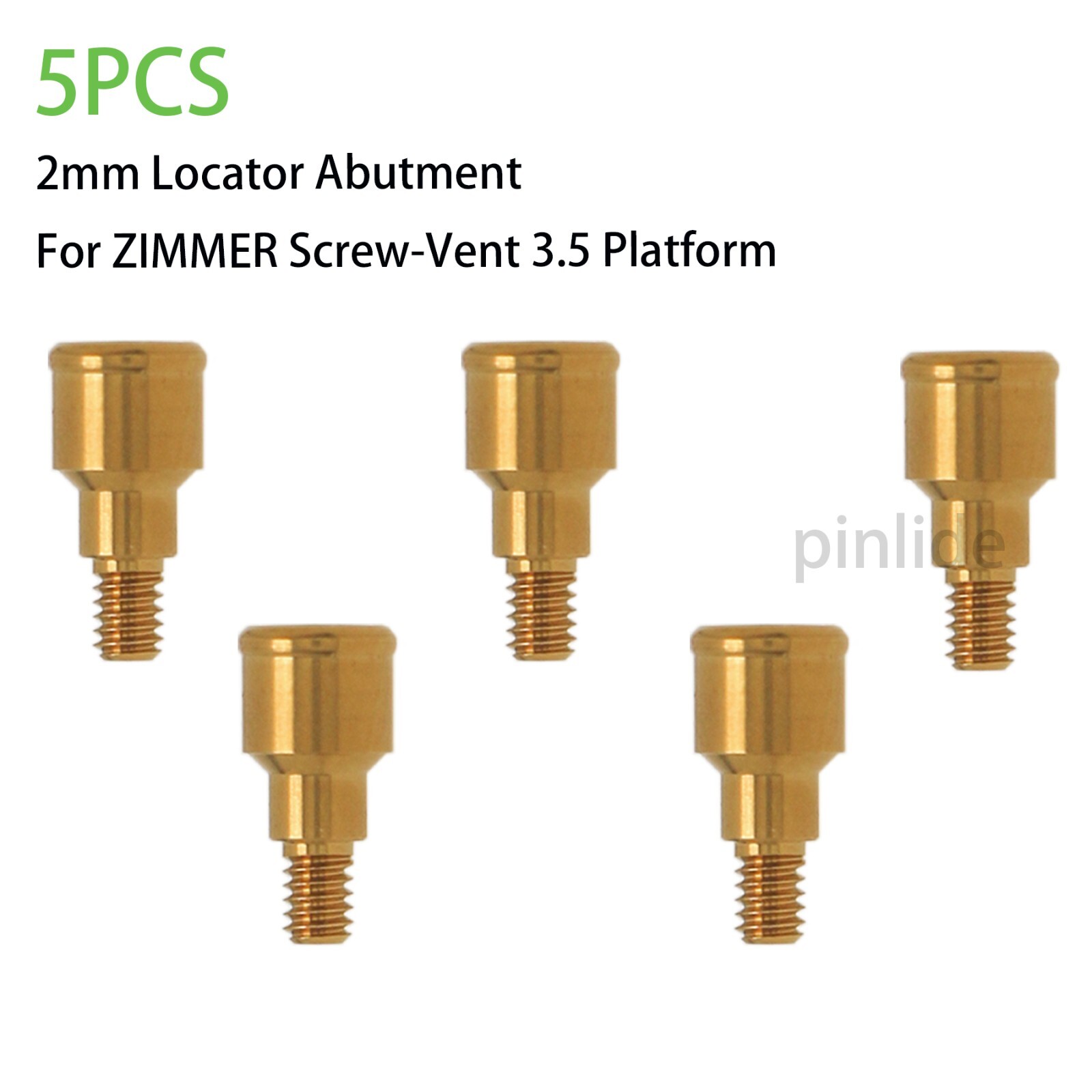 Dental Overdenture Attachments Abutment PAØ3.5/4.5 AH=1-5mm fit for Zimmer