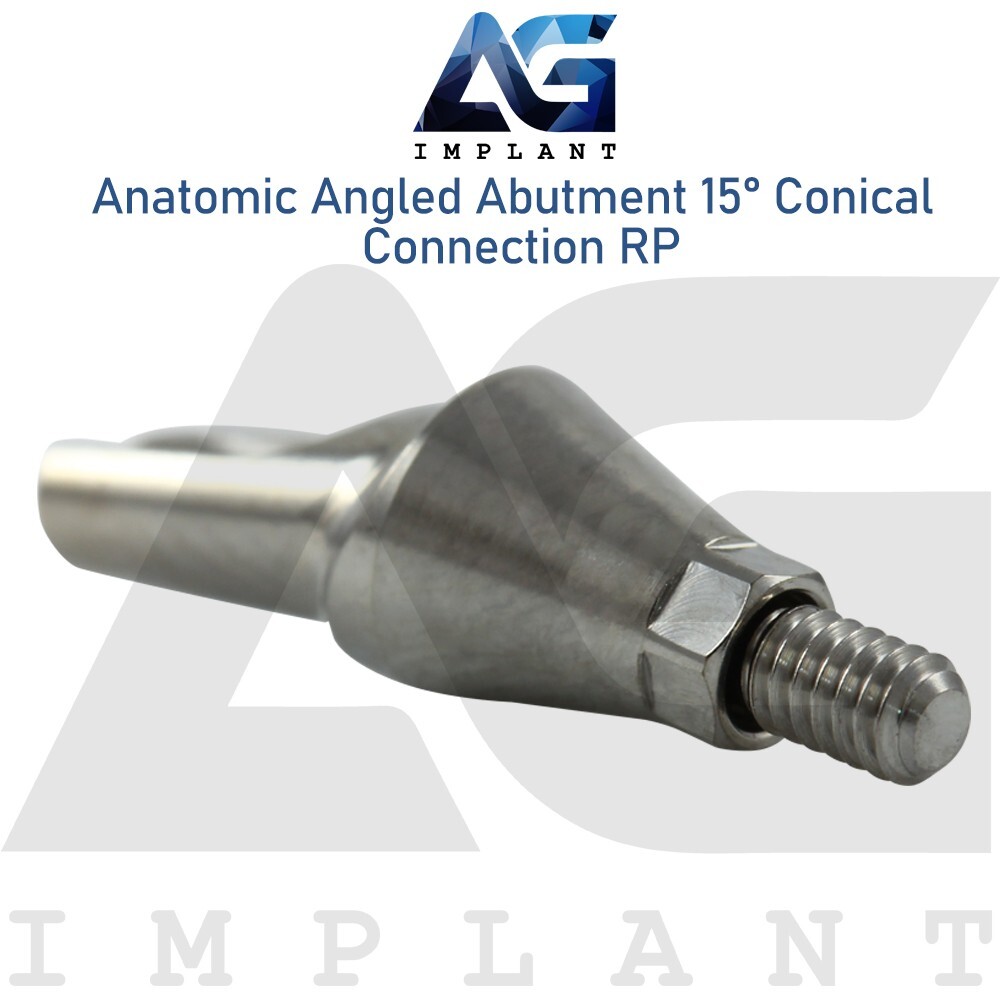 10x Titanium Anat0mic Angled Prosthetic 15° Regular Platform RP Int Hex 2.65mm