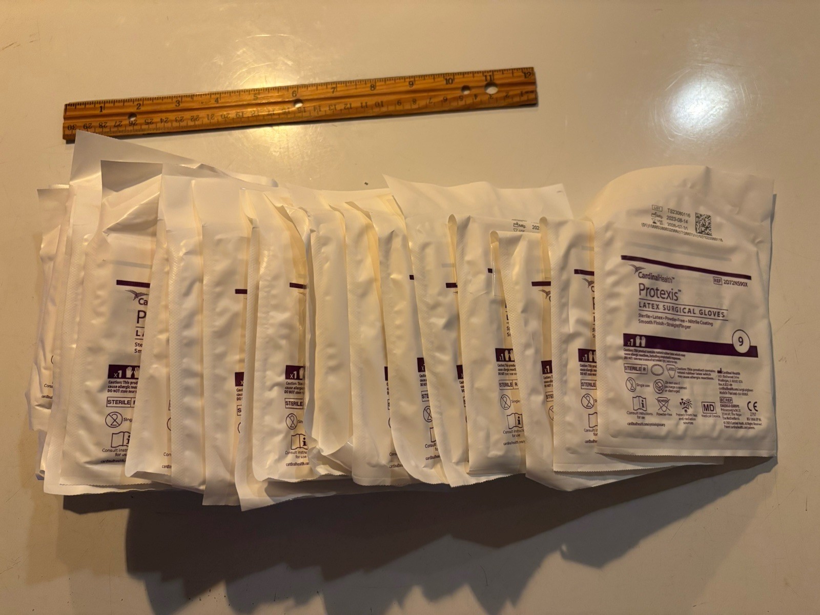 Protexis Surgical Gloves Size 9 New 7-31-26, 20 Pairs