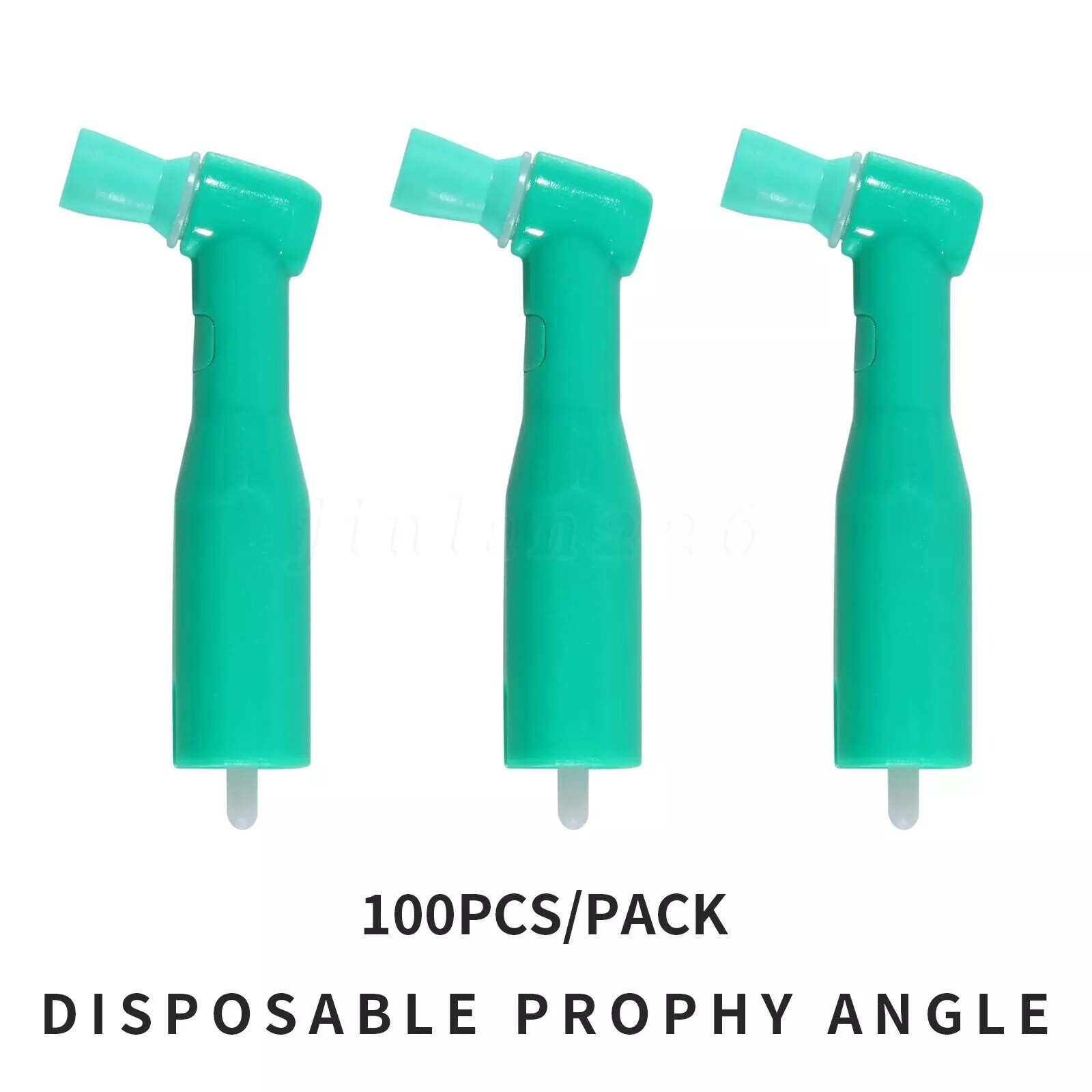 100 pcs Dental Disposable Prophy Angles soft 105° angle -Latex Free green USA
