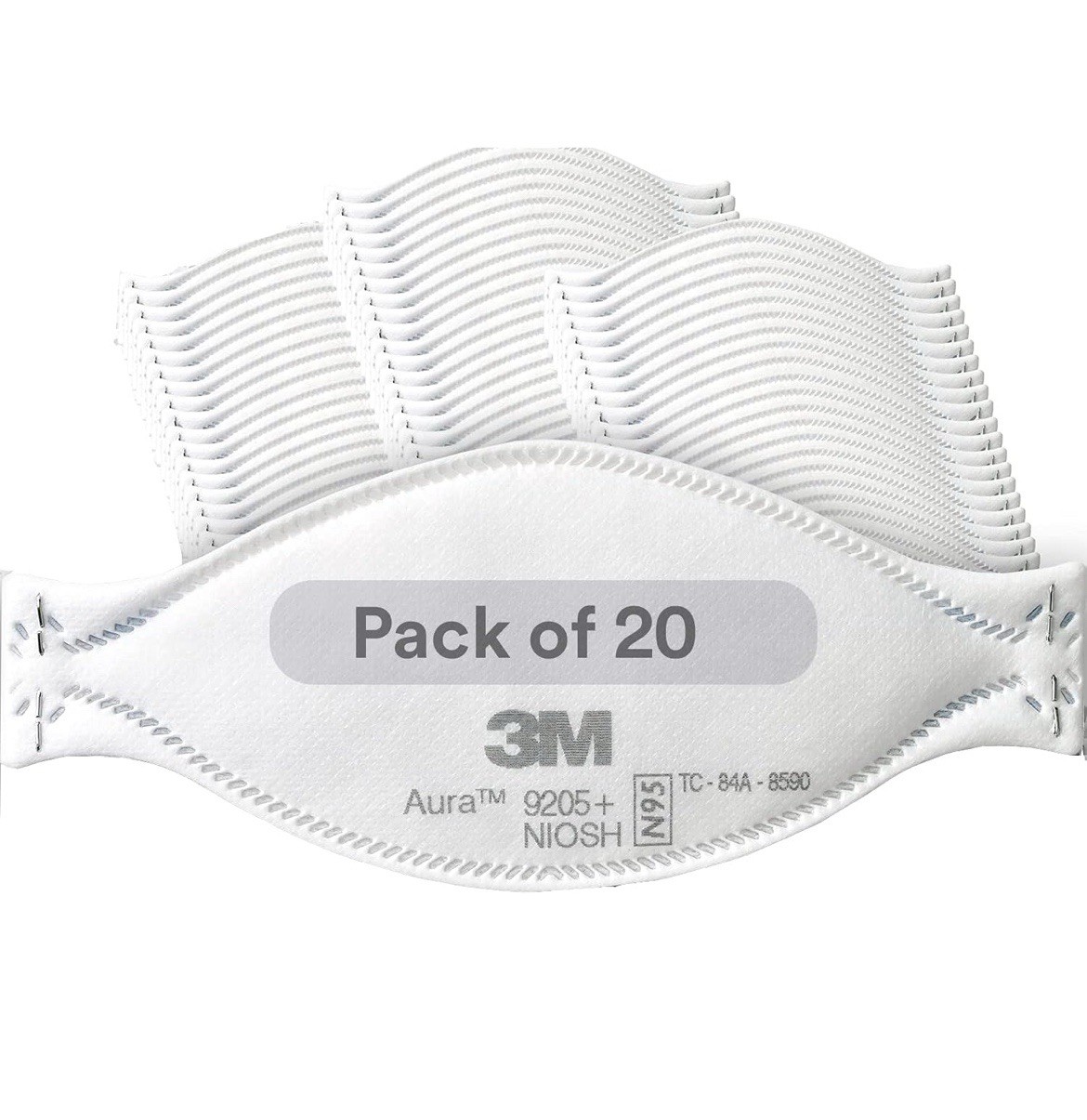 3M Aura Particulate Respirator 9250+ Face Mask – Pack of 20