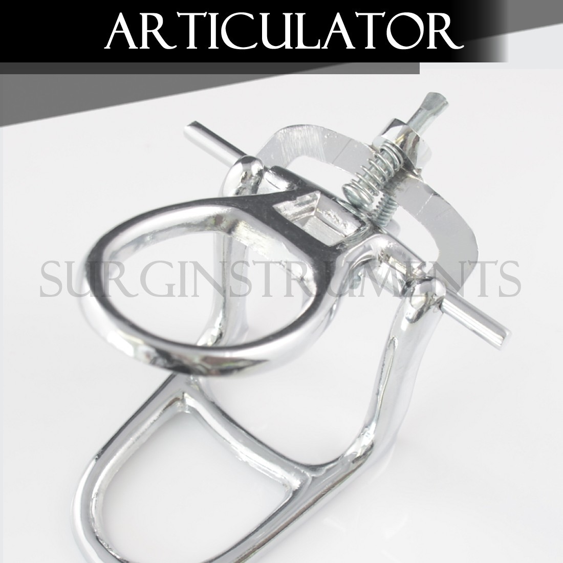 Low Arch Chrome Articulator Dental Lab Pkg. of 5 Stainless Steel German Grade