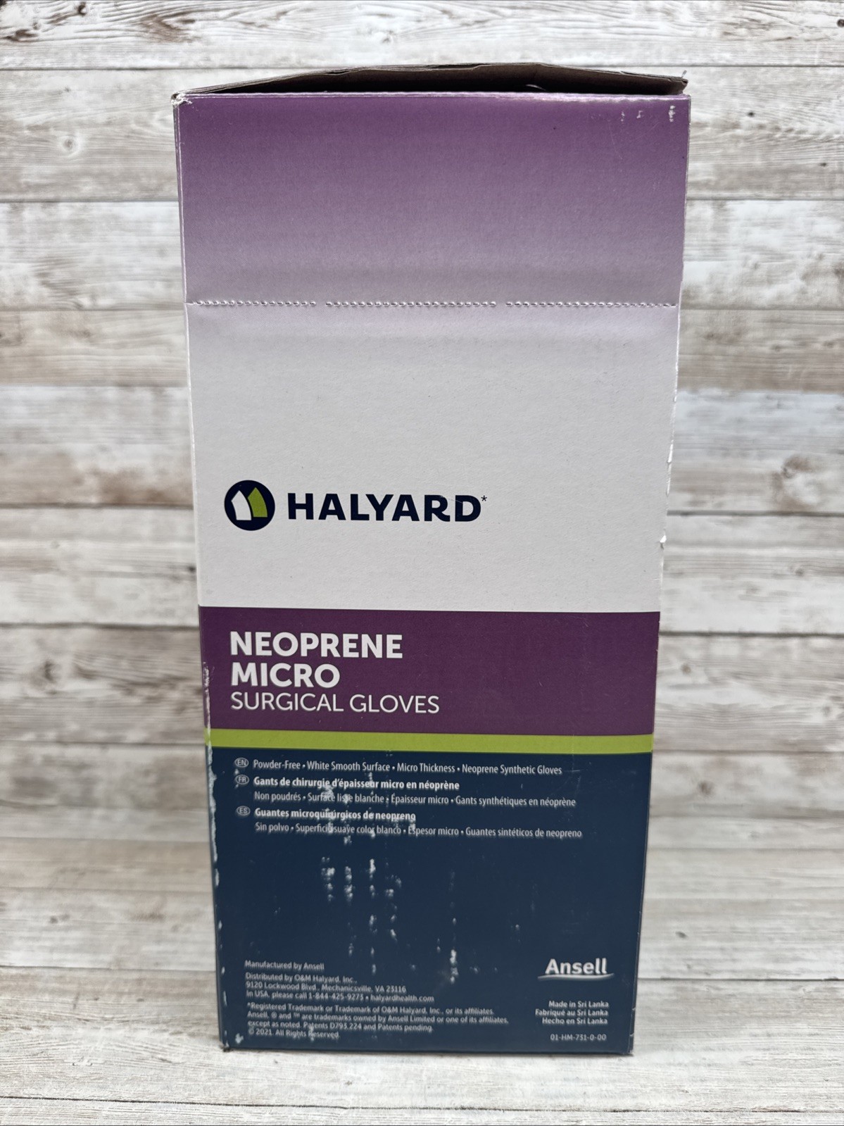 HALYARD Neoprene Micro Surgical Gloves *1 – 50 Pair Box* Size 8.5 *See Date*