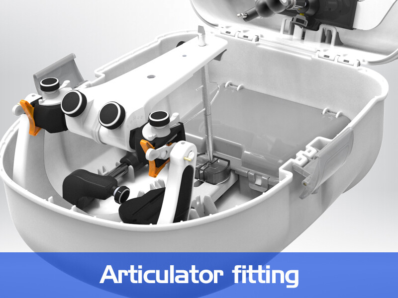 BIOART Semi-Adjustable A7 Plus Articulator with Elite Facebow & Plastic Case