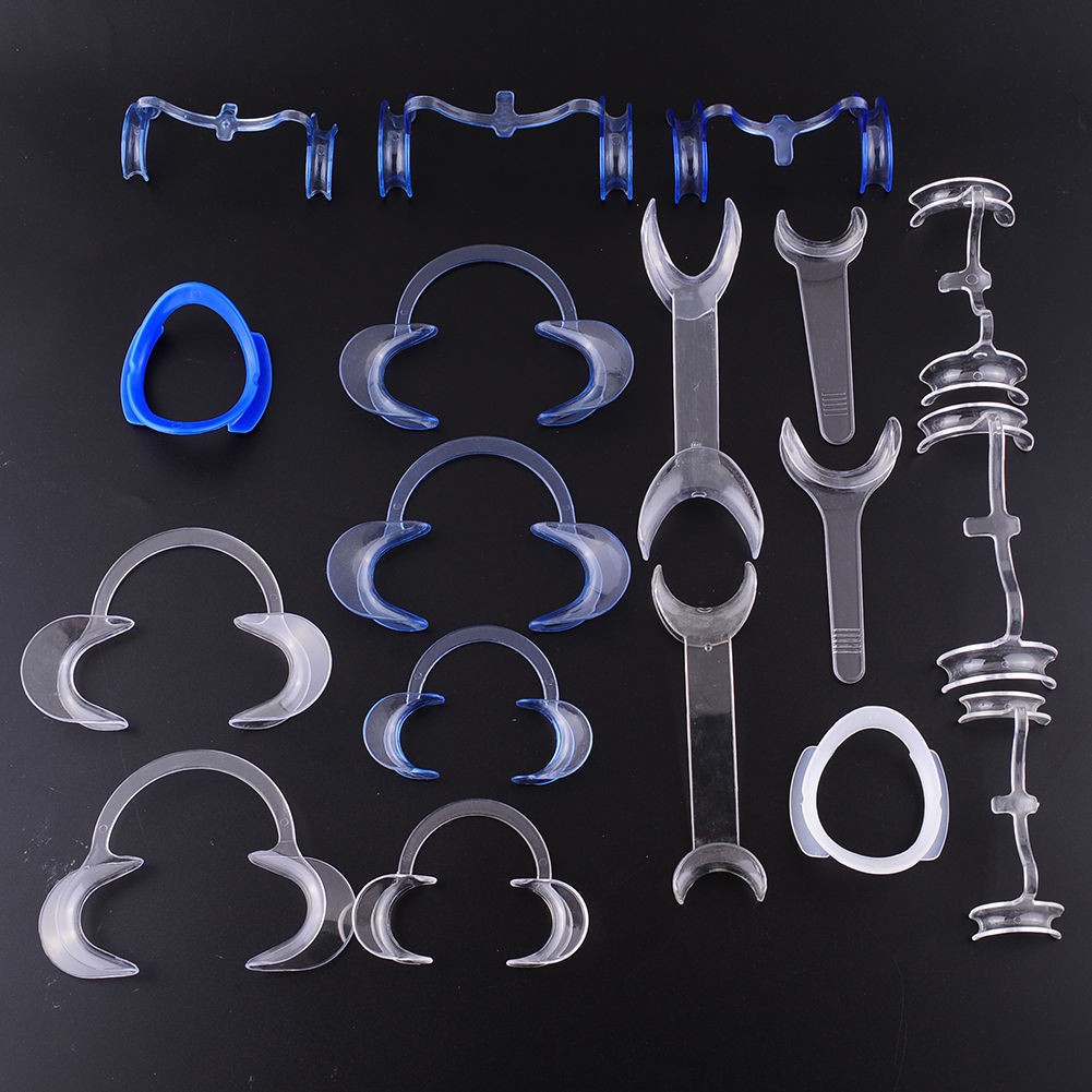 18 Pcs/Kit Dental High Quality Polypropylene Plastic Cheek Lip Retractor W/T/O/C