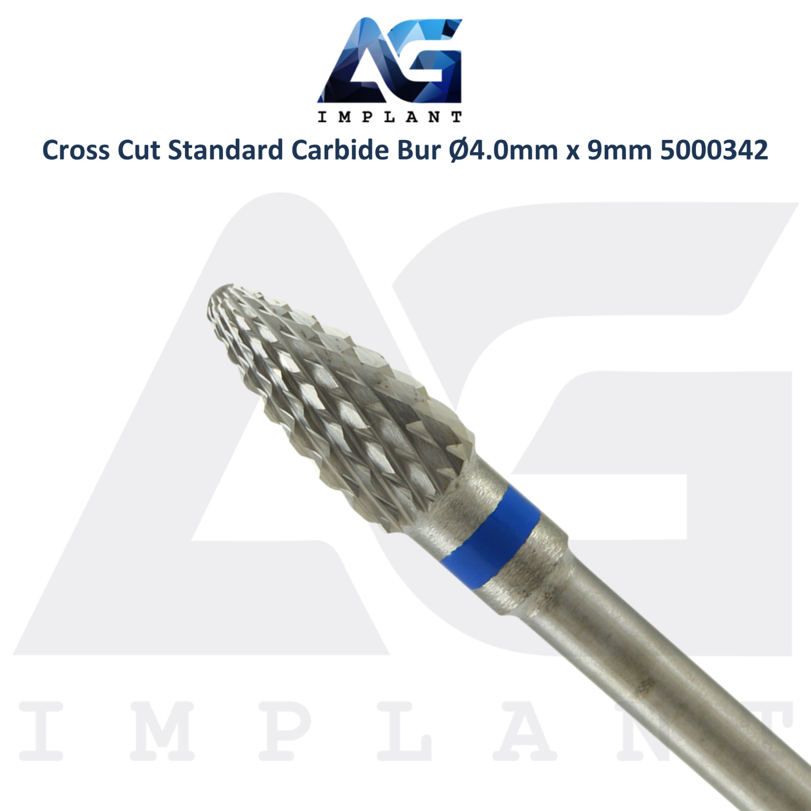 Dental Wilson Cross Cut Standard Bur Ø4.0x9mm Tungsten Carbide Tool 5000342