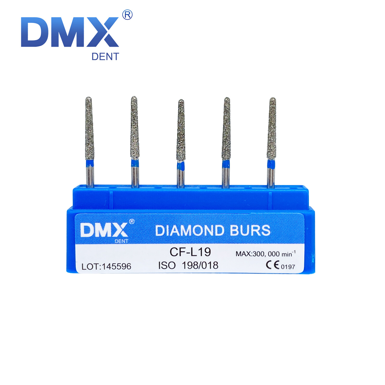 50Pcs/10Box Dental Diamond Burs for High Speed Handpiece Medium FG 1.6mm