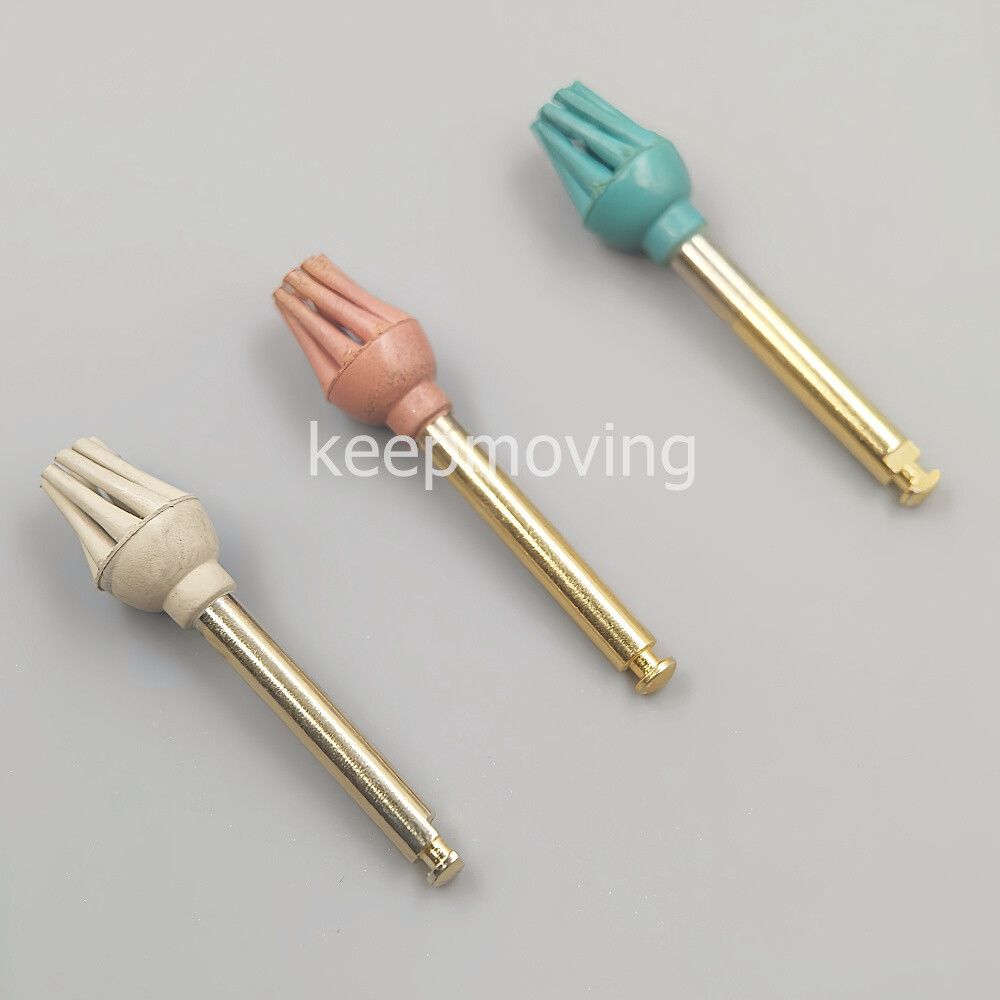 Dental Rubber Polisher Composite Resin Diamond RA Spiral Brush Bur Medium Fine