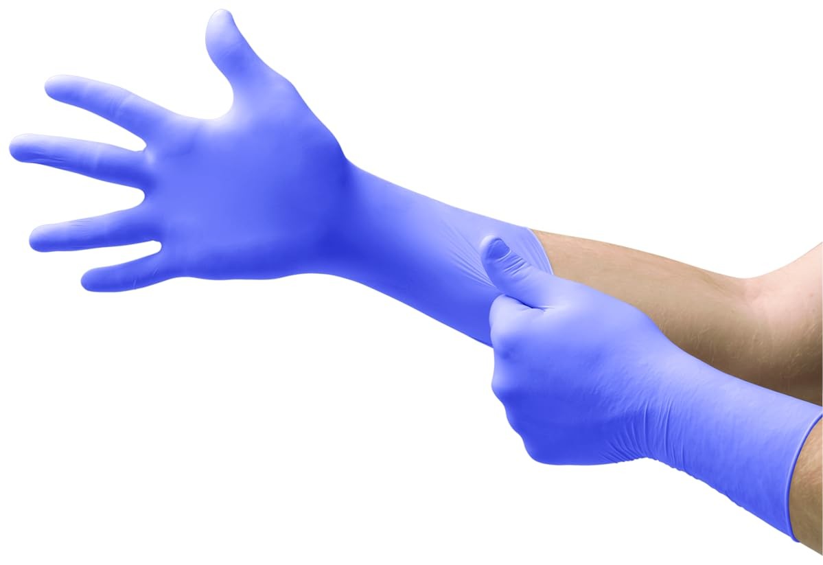 Ansell MICROFLEX Supreno EC SEC-375 Thick Disposable Nitrile Exam Gloves Exte…