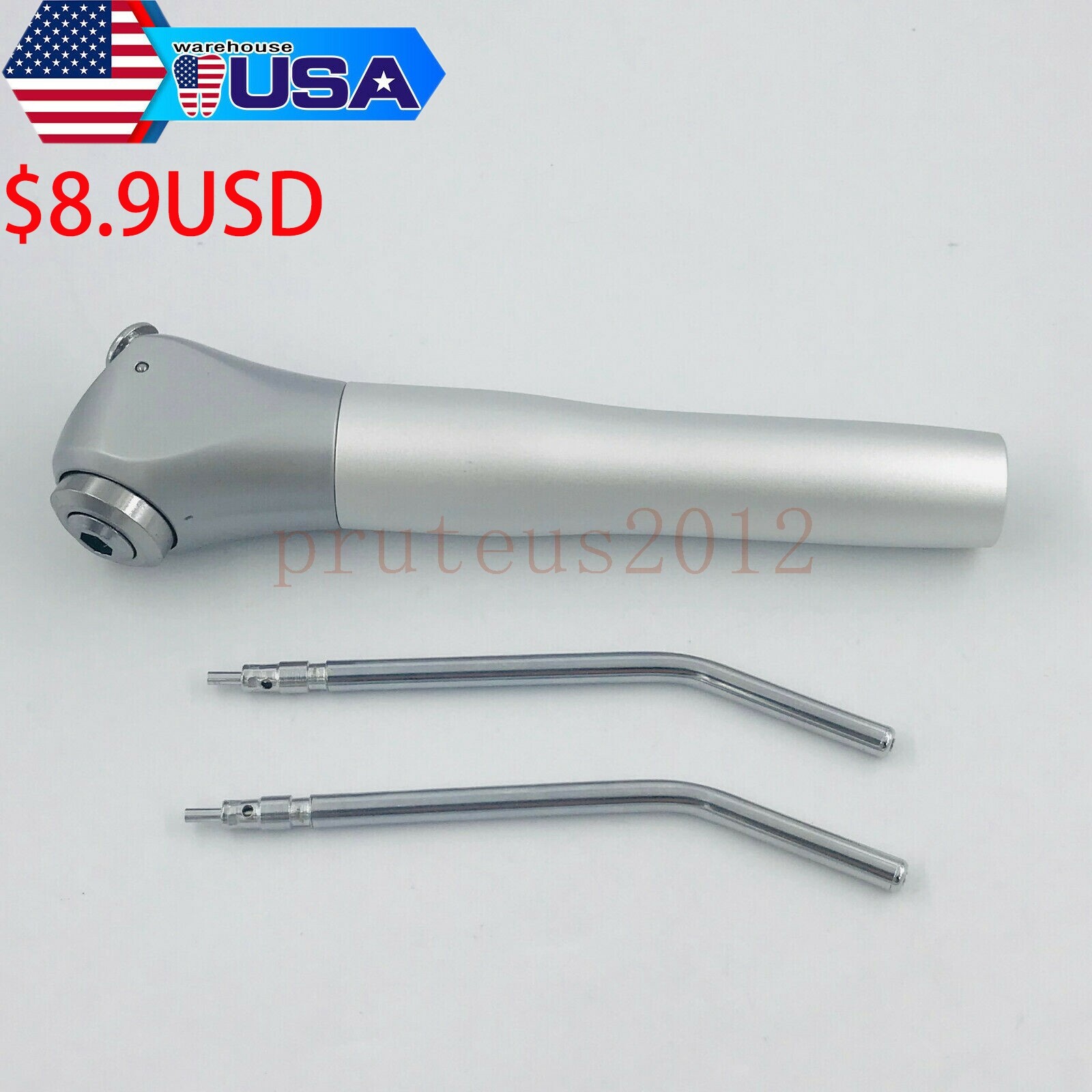 Dental Air Water Spray Triple 3-way Syringe Button Handpiece with 2 Tubes Nozzle