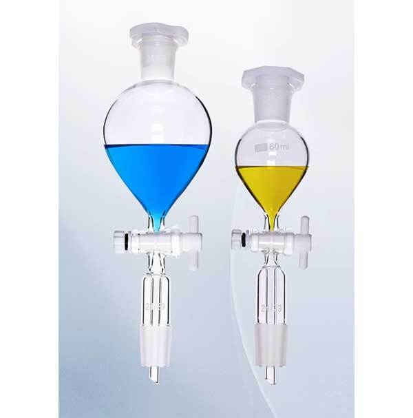 Borosilicate Spherical Separating Funnel 60ml-1000ml Lab Glassware Chemistry
