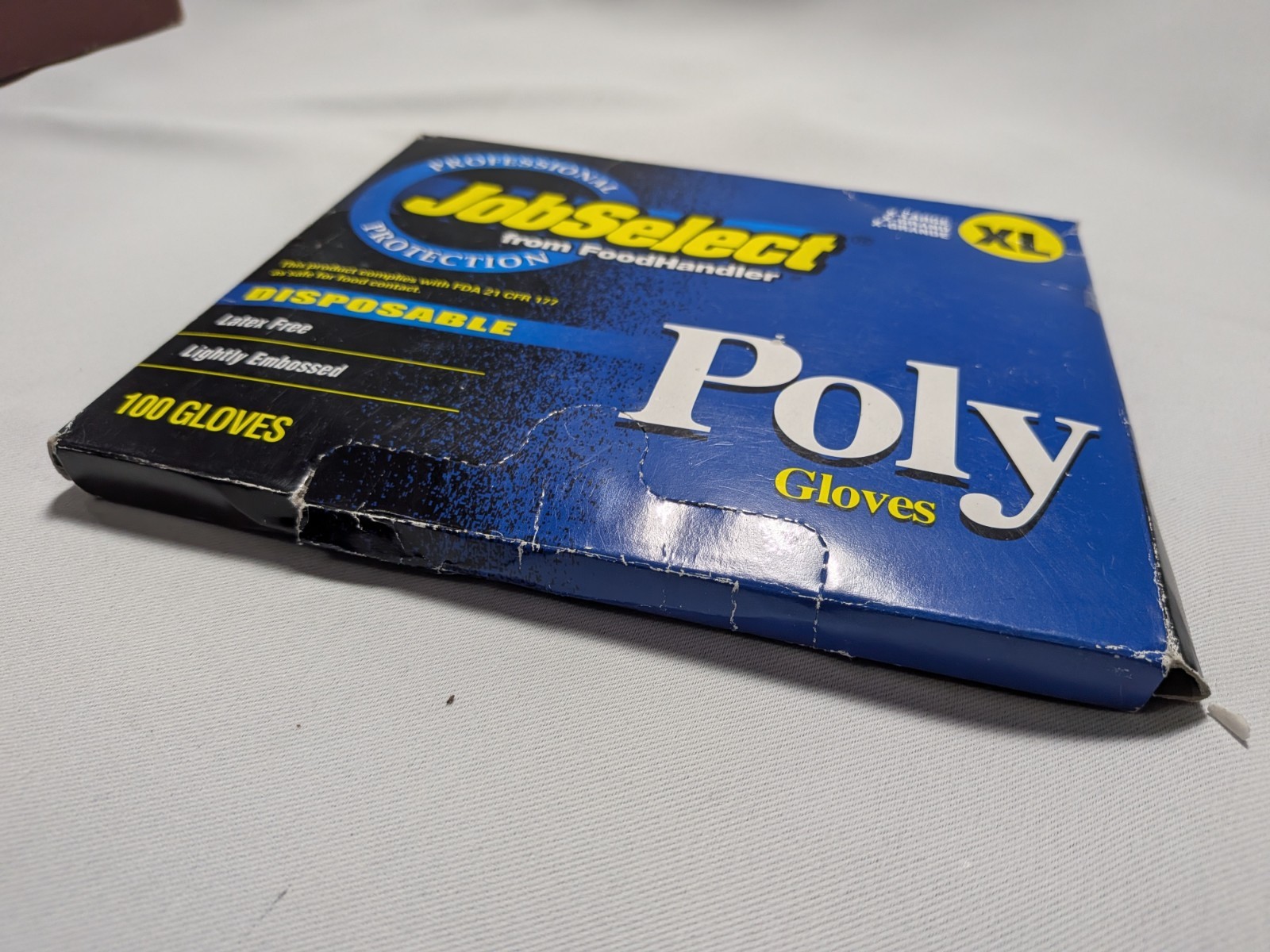 100 XL Gloves Professional JobSelect FoodHandler Select Latex Free Disposable
