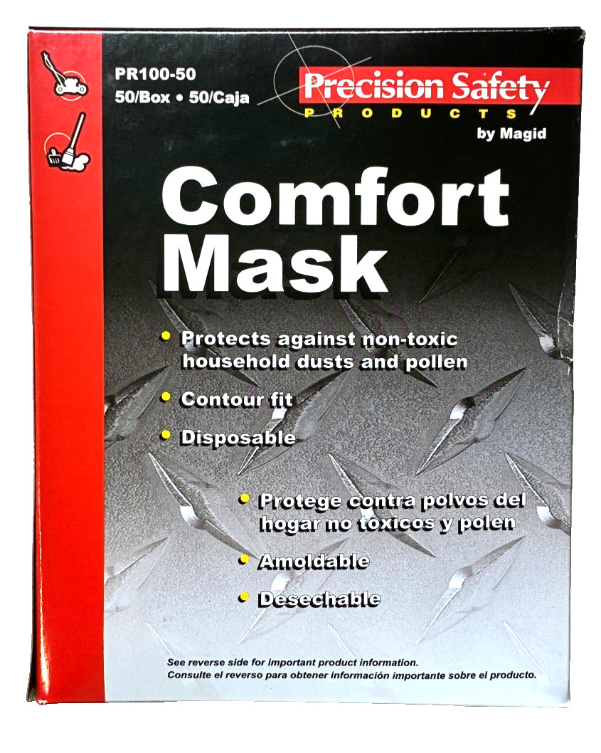 Magid Comfort Face Mask for Non-Toxic Dust and Pollen 50 Count Box