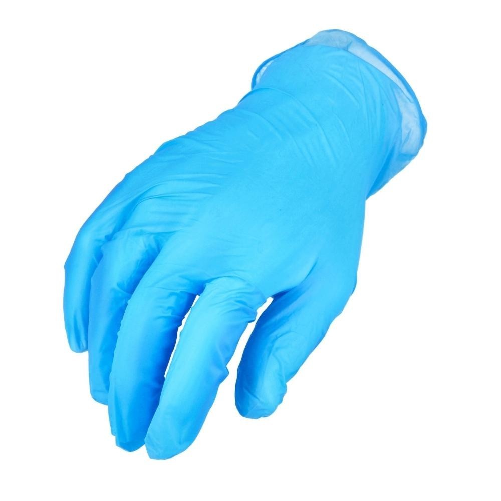 100-2000 Blue 5 Mil Synthetic Vinyl Latex Powder Free Medical Disposable Gloves