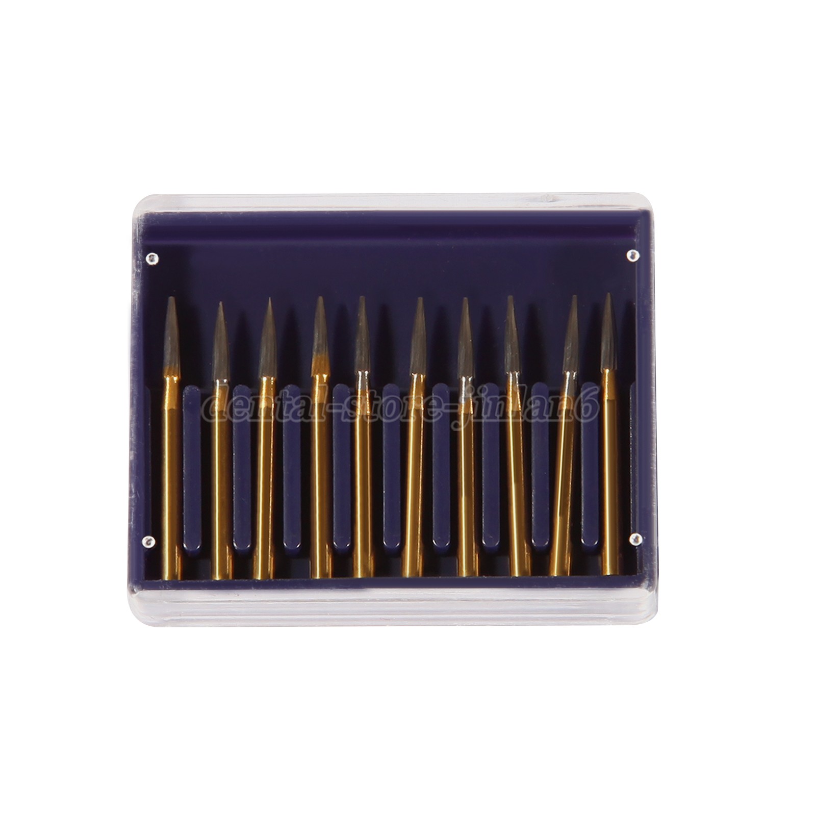 10 pcs Dental Tungsten Steel Carbide Burs FG 7902 for High Speed Handpiece