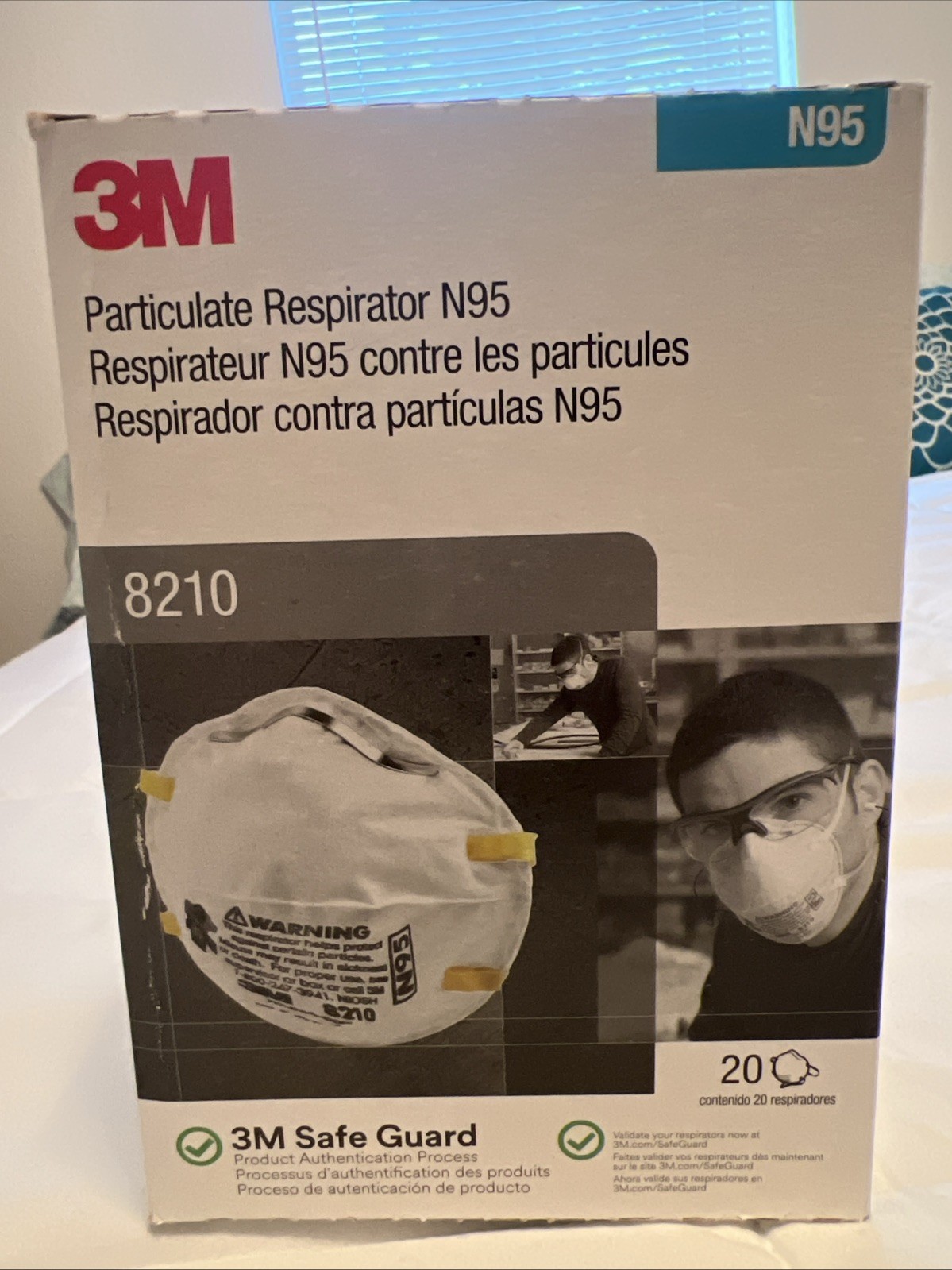 3M 8210 N95 Particulate Respirator – 20 Per Box. Used By Date 03/2027