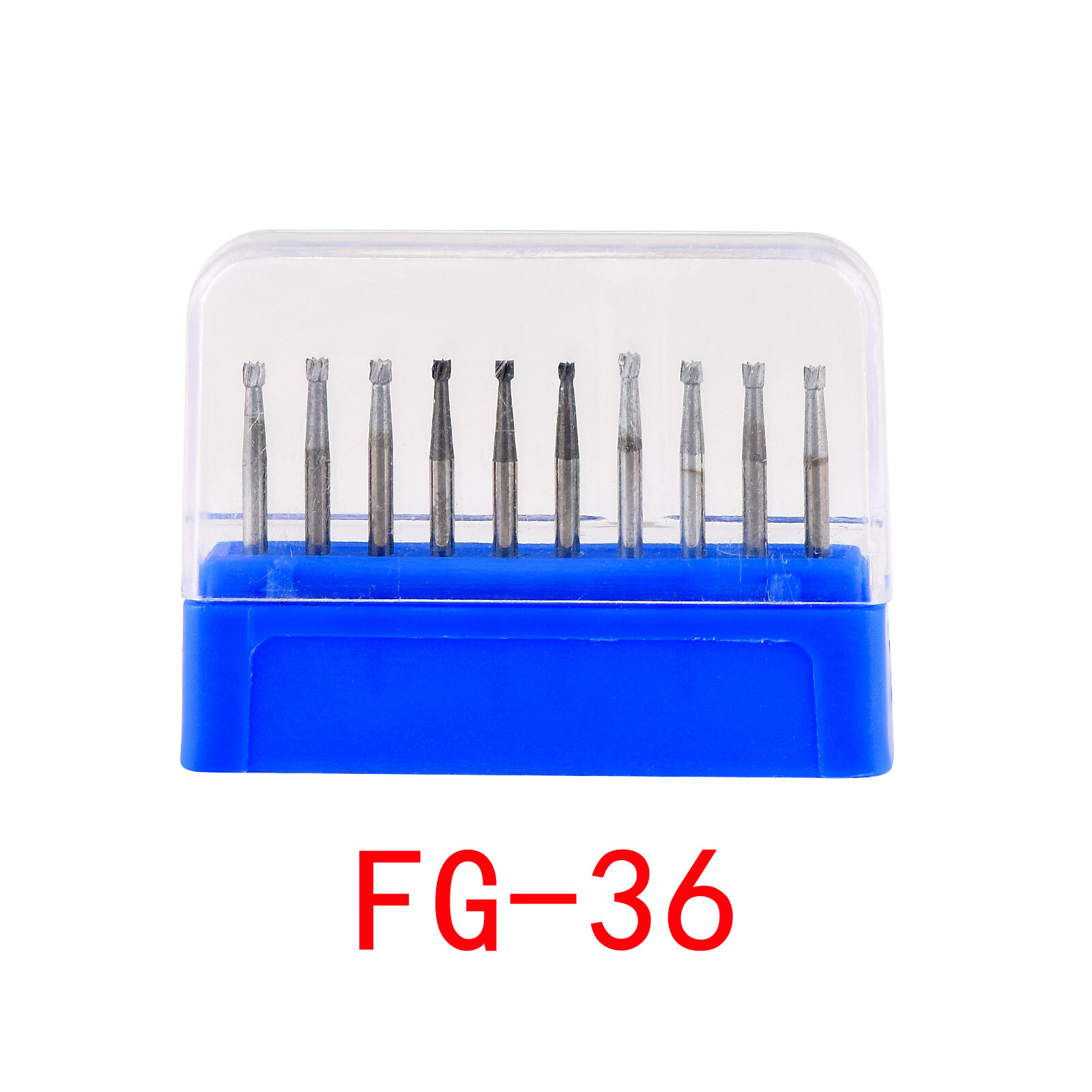 10Pcs/Box Dental Carbide Burs FG Round Clinic Drills for High Speed Handpiece