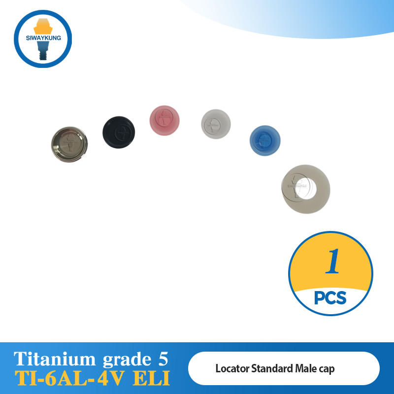 Standard male caps Retention Caps Inserts Set for Locator abutment