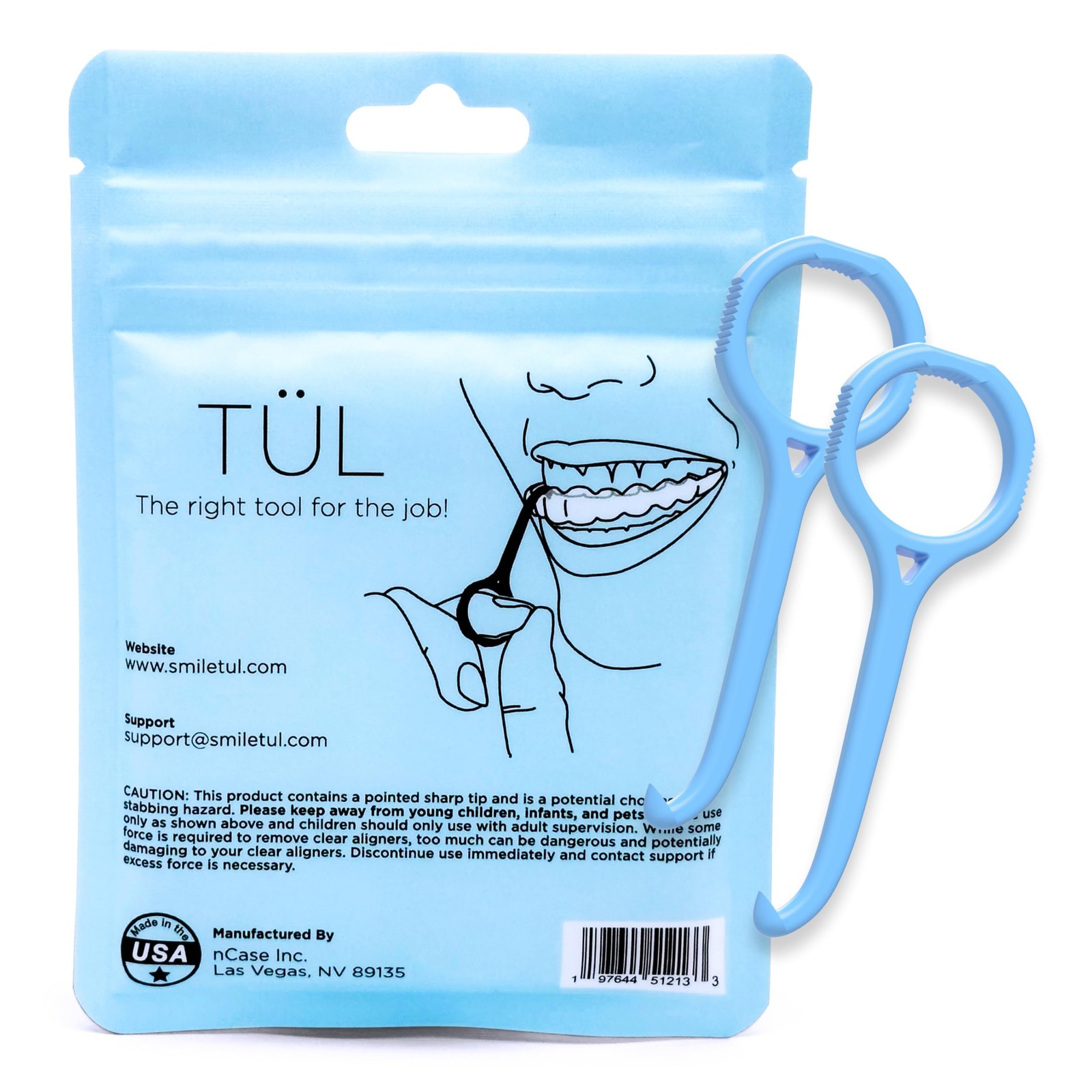 TÜL | Only Invisalign Remover Tool Made in the USA | Lifetime Blue 2 Pack