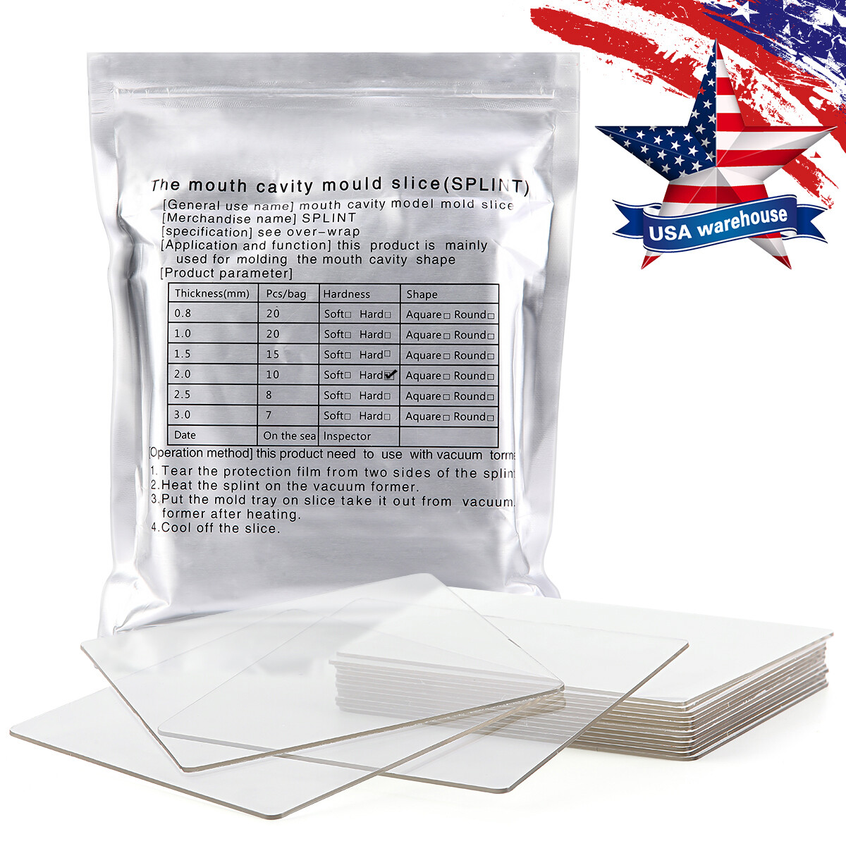 Dental Vacuum Forming Former Machine Heat Thermoforming/Vacuum Forming Sheet
