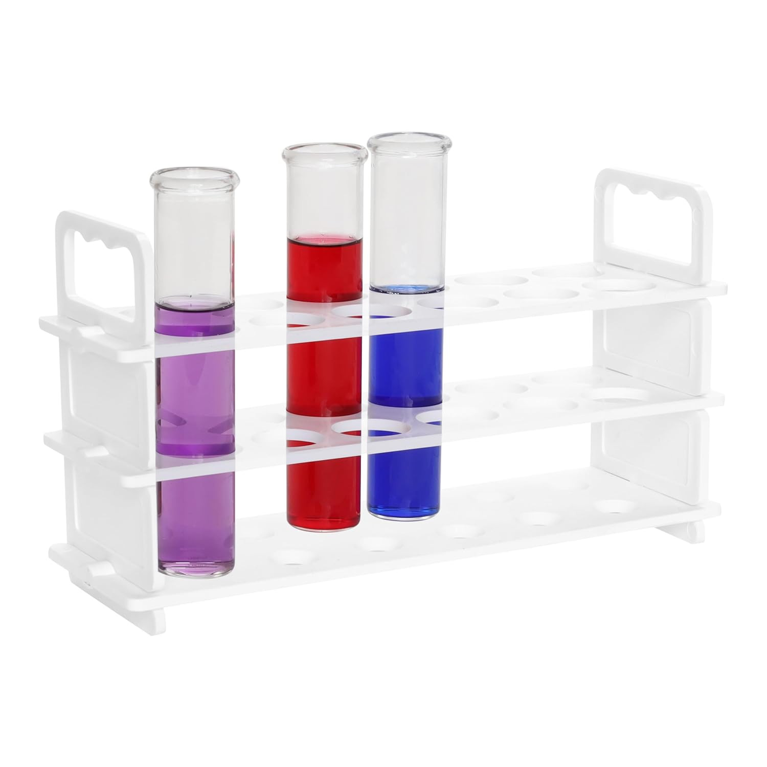 Test Tube Rack, Polypropylene – Accommodates 12 Tubes, up to 22Mm – 9″ Wide