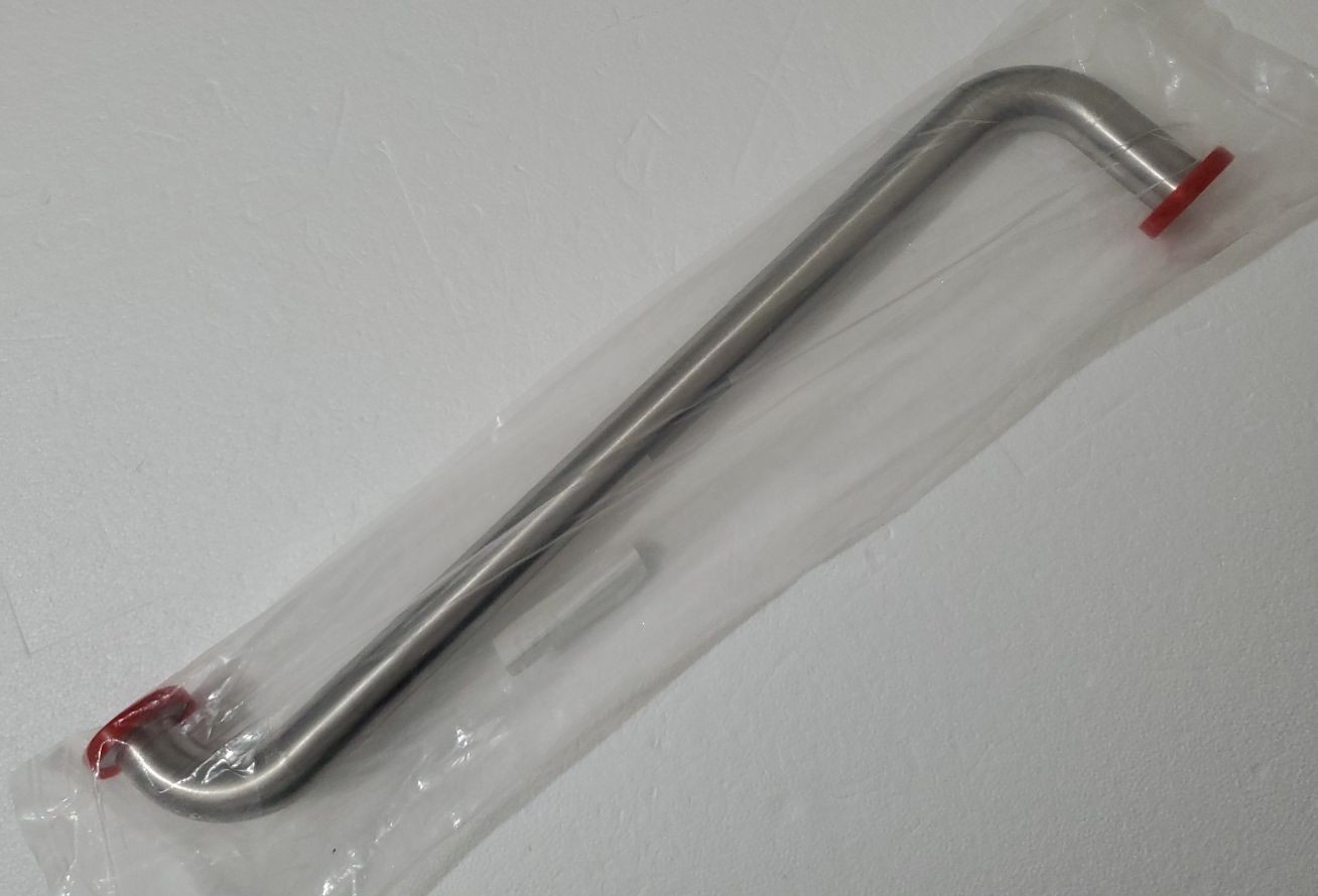 KF25 NW25 Nipple «S» Curve ~19″ Long Overall – Vacuum Fitting Stainless Tube