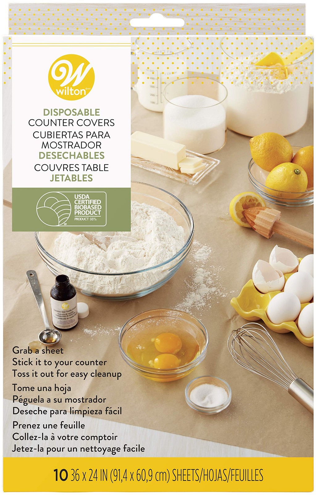 WILTON INDUSTRIES, INC DISPOSBLE COUNTR CVR 10/PKG, 0, One Size us:one size, 0