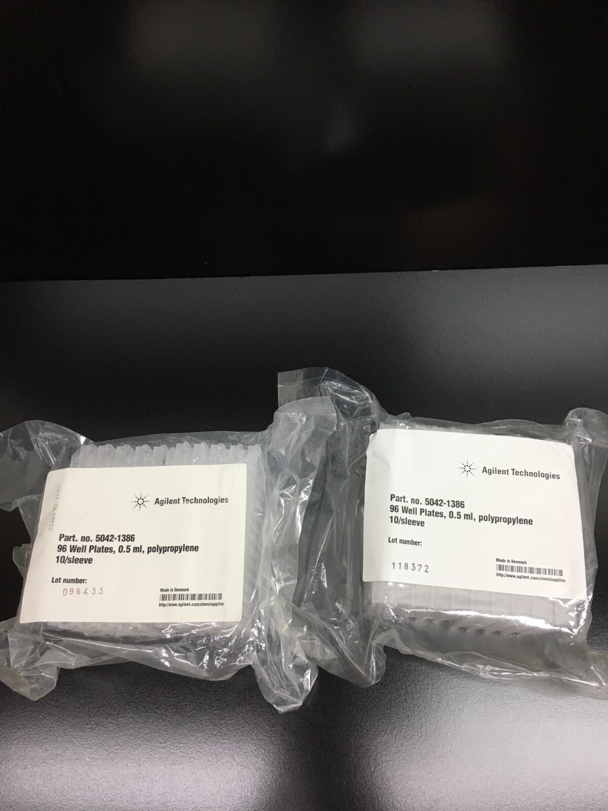 Agilent PN 5042-1386 | 96 Well Plates 0.5mL Polypropylene Lot 2 PKS
