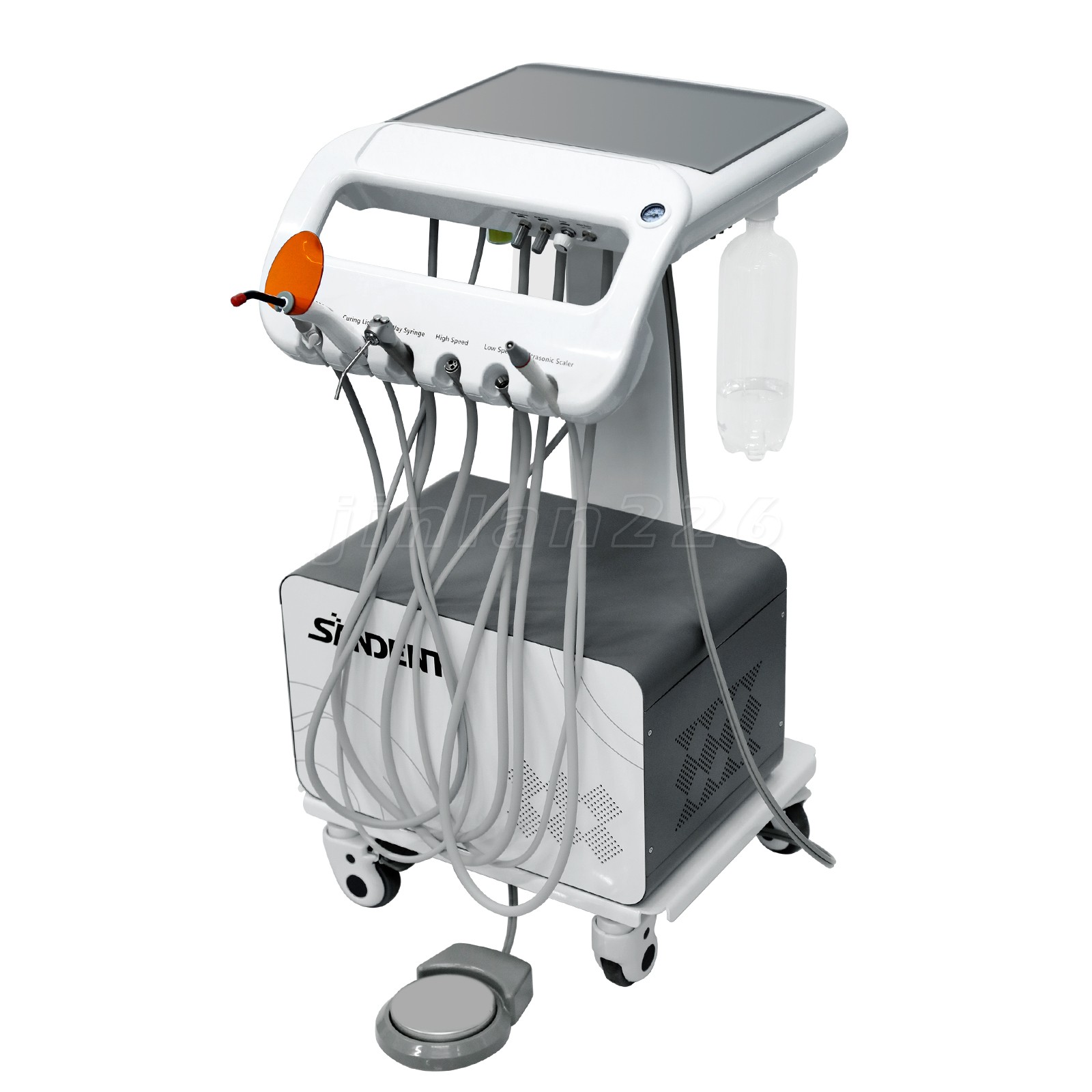 Portable Dental Unit With Air Compressor Motor 3 Way-Springe Handpiece Pipe