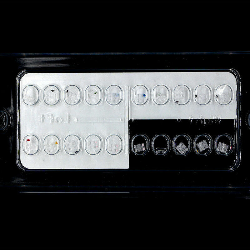 1-5×Dental Absolute Sapphire Ceramic Bracket Orthodontic Roth .022 on Hooks 345