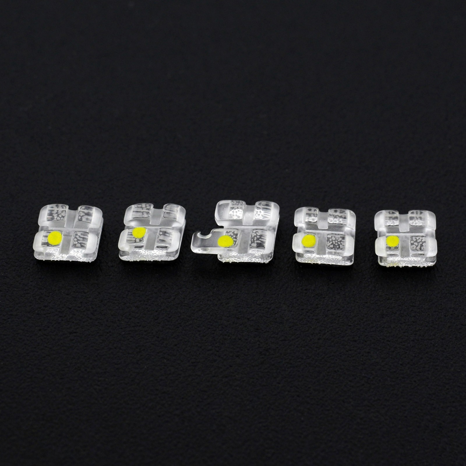 Orthodontic Sapphire Bracket Monocrystalline Aesthetic Brace Roth 022 3w/h Upper