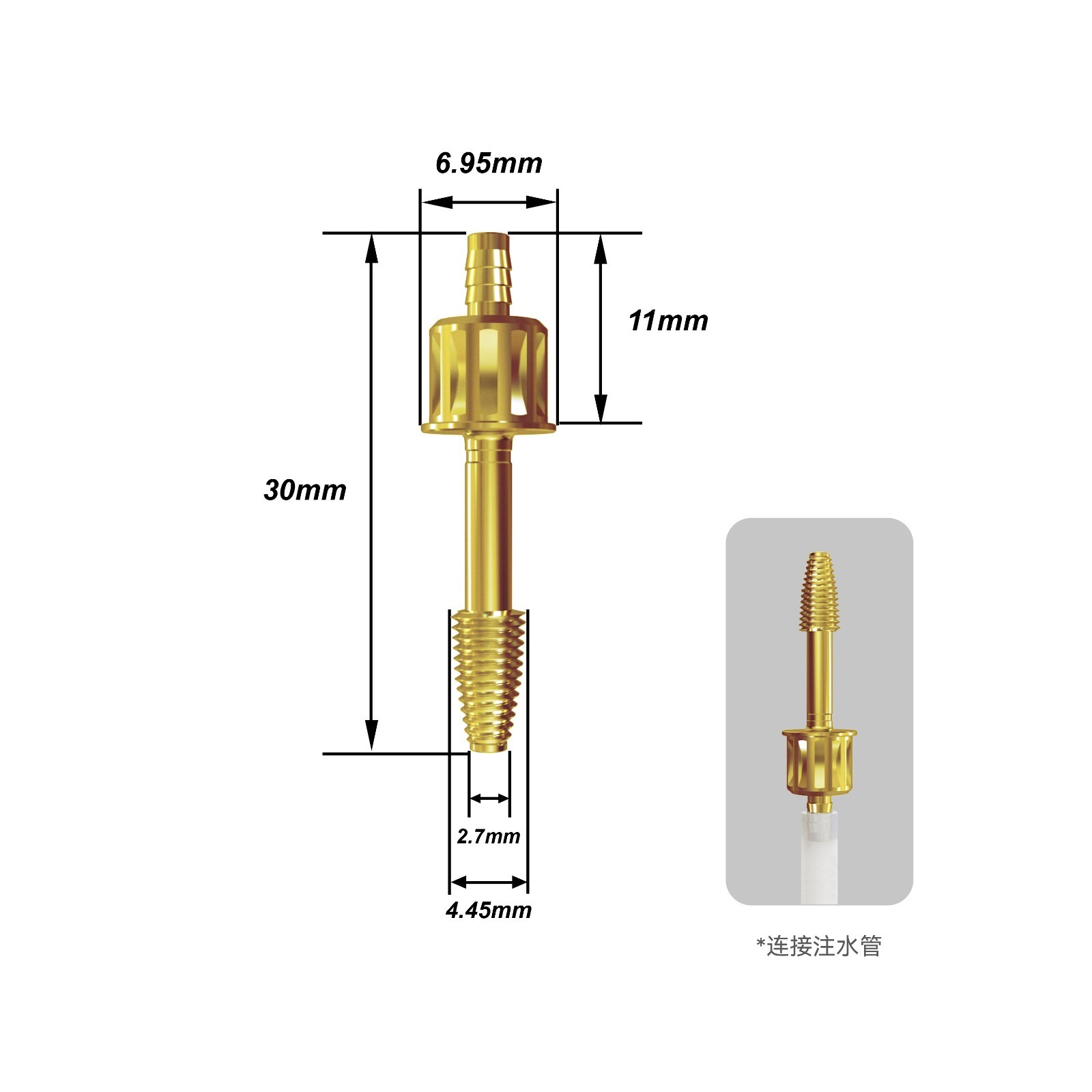 Dental Maxillary Lifter Sinus Lift Rising Hydraulic Lifter Aqua Tip Water Pipe