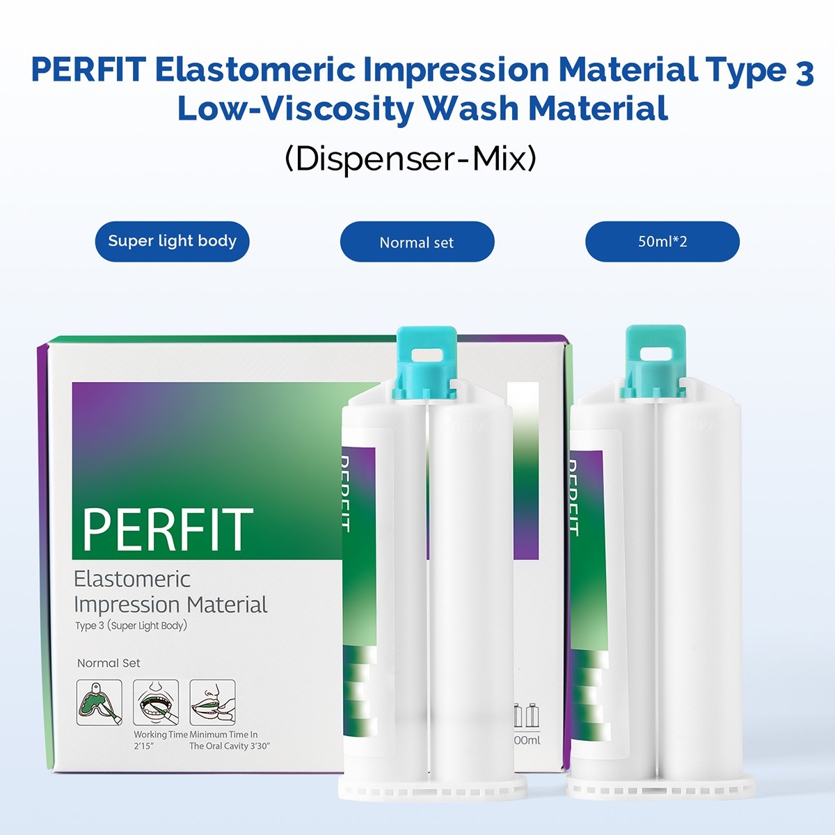 Dental VPS Silicone Impression Material Super Light Body Normal Set Type3 PVS