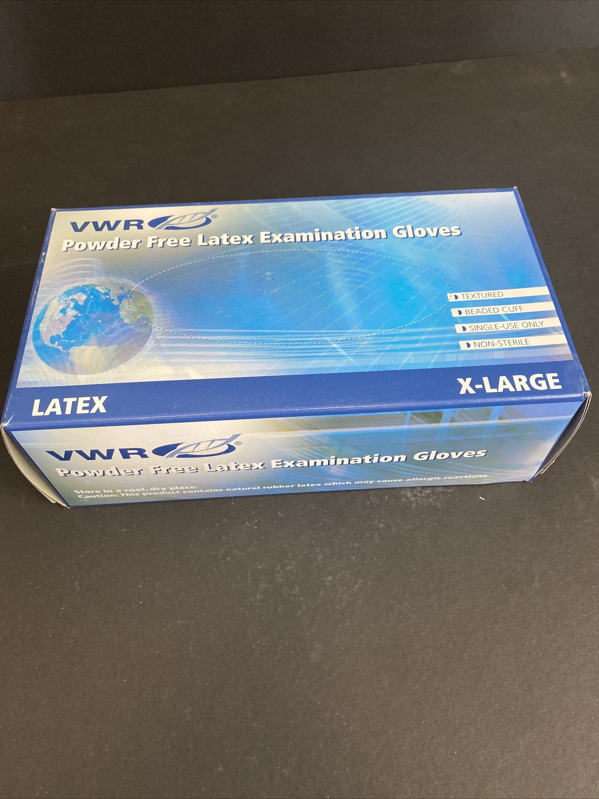 VWR Latex Gloves Extra Large 8 Boxes with 90 Gloves Each