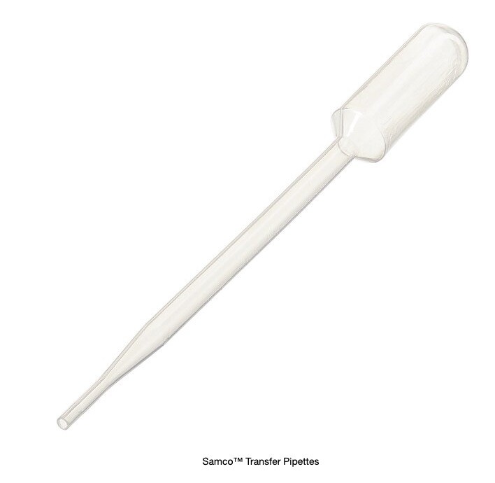(400) SAMCO 8.6mL LDPE Disposable General Purpose Transfer Pipets Large Bulb 204