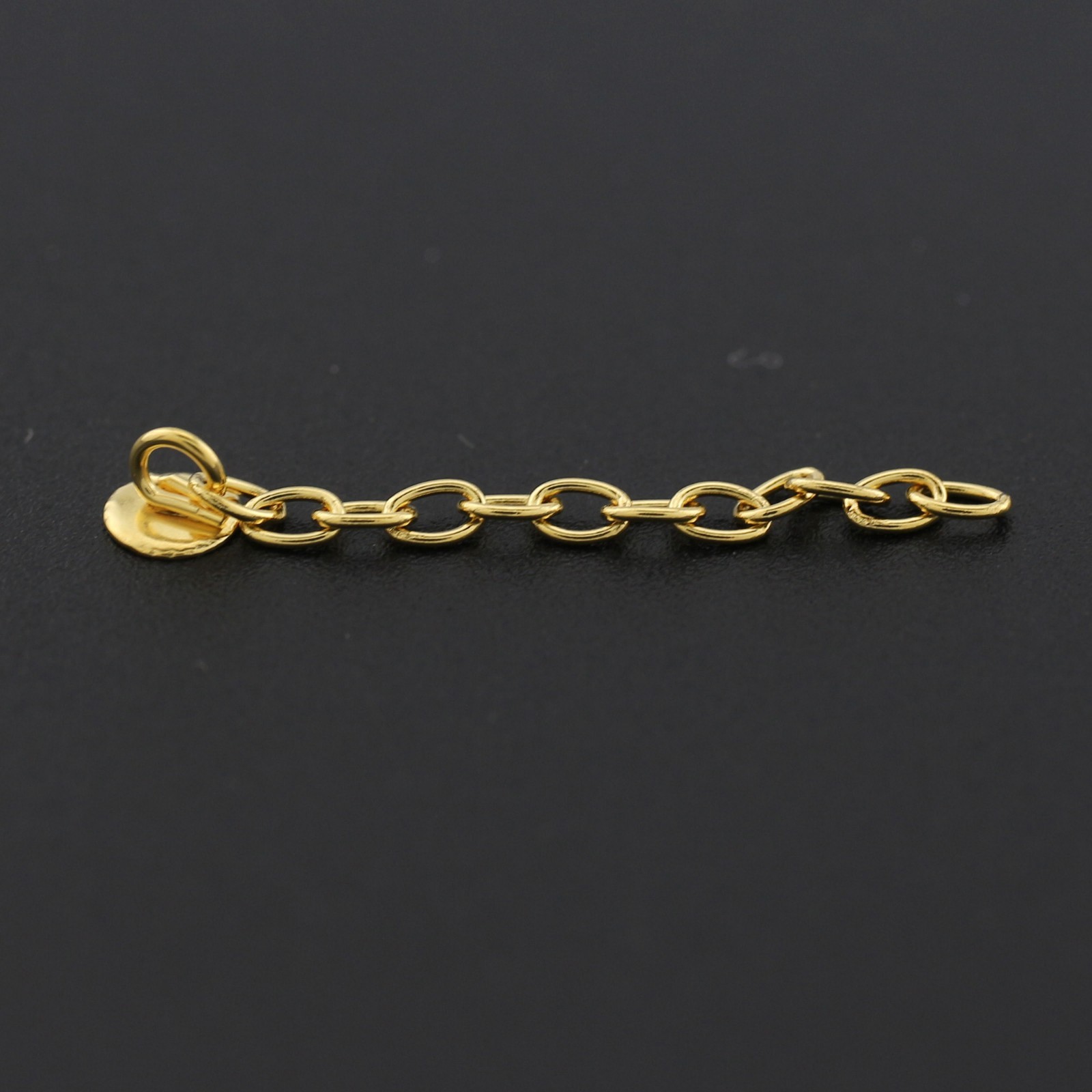 Dental Orthodontic Bondable Round Button Traction Chain Silver Gold 2pcs/pack