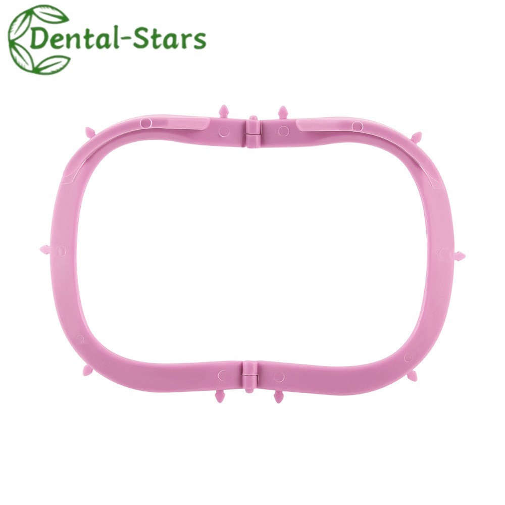 Dental Plastic Rubber Dam Frame Sheets Bracket Foldable/U-Shaped Barrier Tools