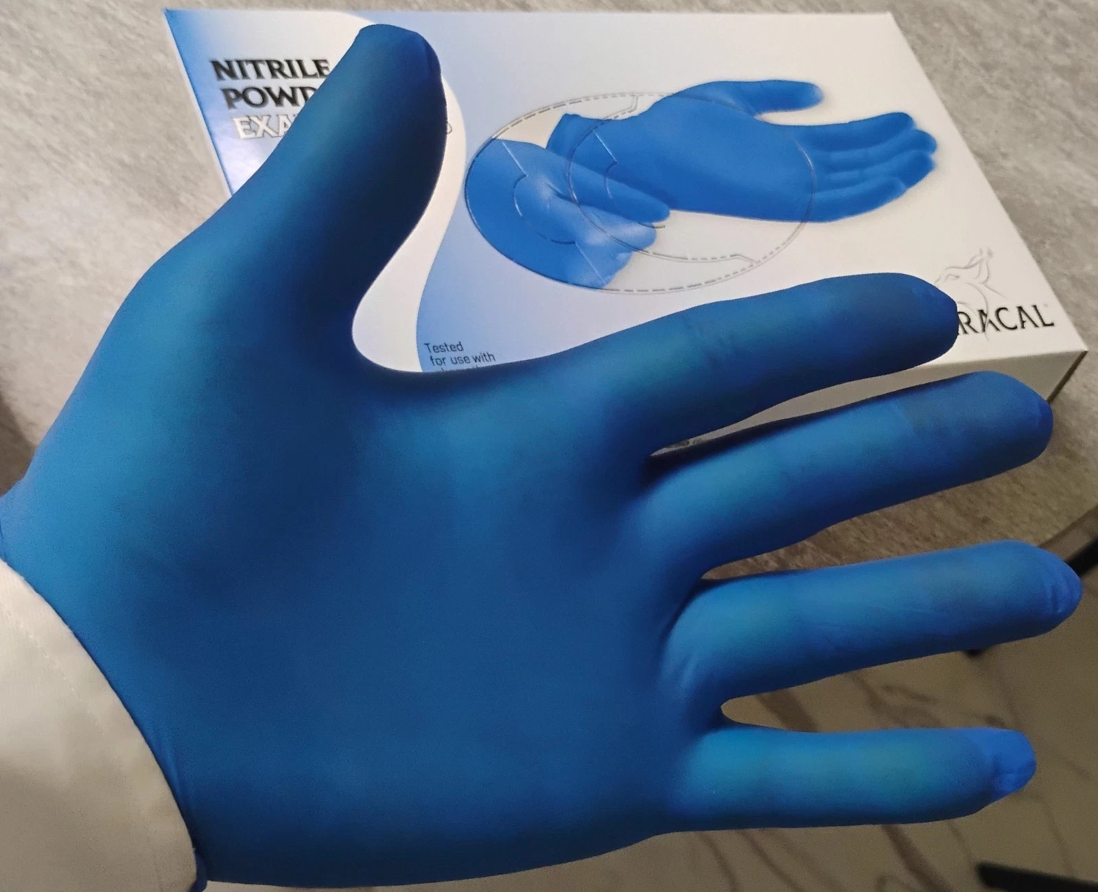 Nitrile Powder-Free Exam Gloves Blue Size Small Case/10 box/250 Gloves=2500 Glov