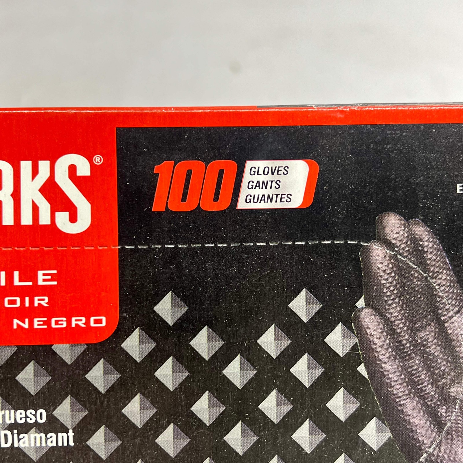 AMMEX (3 PACK, 100 EACH) Gloveworks Nitrile Gloves Powder-free Sz XXL 6MIL Black