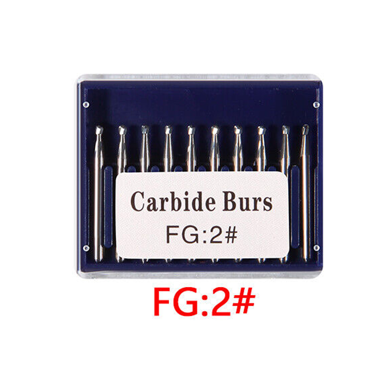 1-10 Box Dental FG HP Tungsten Carbide Burs Round Type For High Speed Handpiece