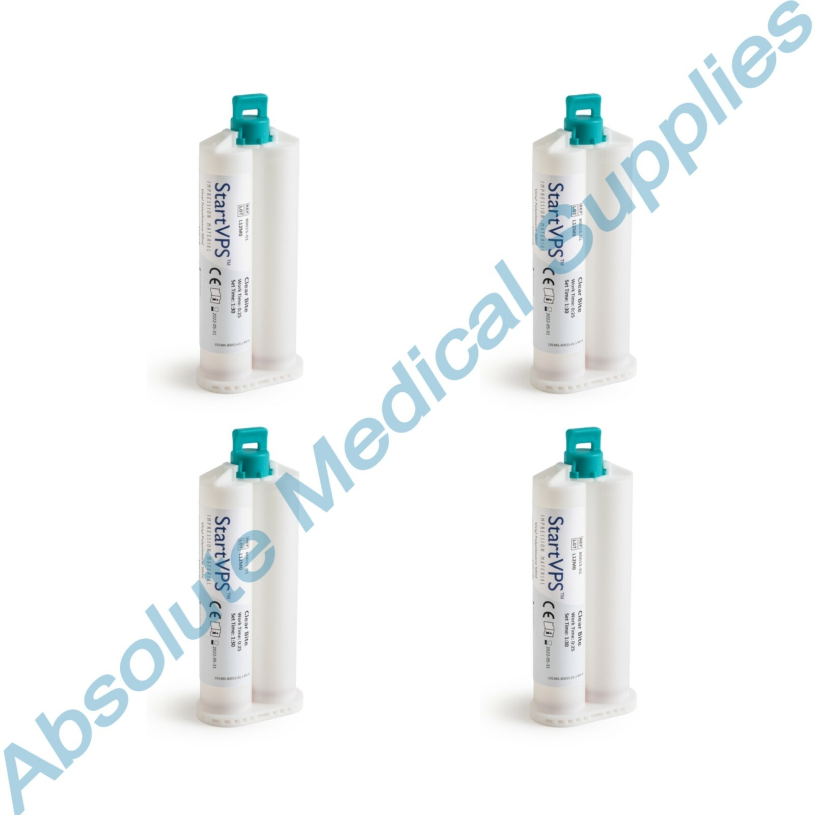 *4-Pack* Start VPS Impression Material Regular Setting 50mL Cartridges 80015-01