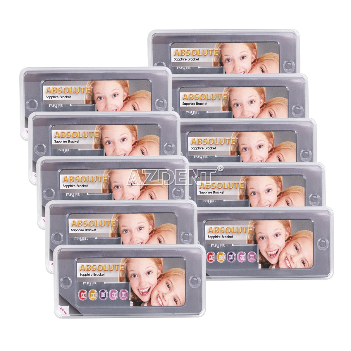 20Pcs ABSOLUTE Dental Ortodoncia bracket soportes Mini Roth.022 3-4-5 Ganchos