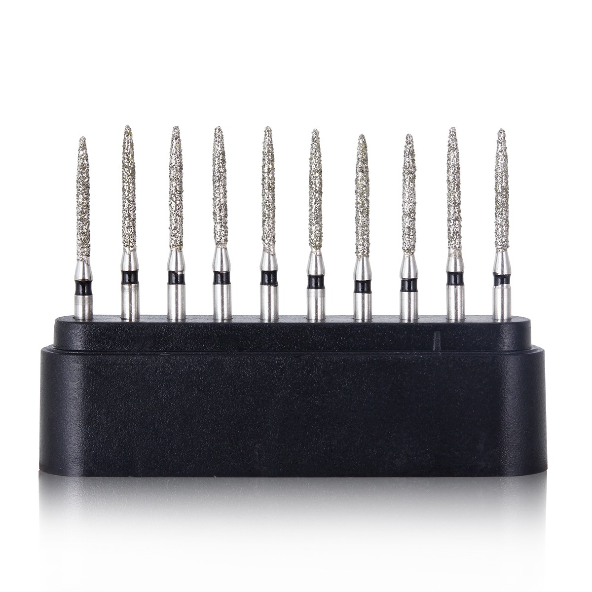 10 PCS Dental Super Coarse Diamond Burs Drills FO-11S for High Speed Handpiece