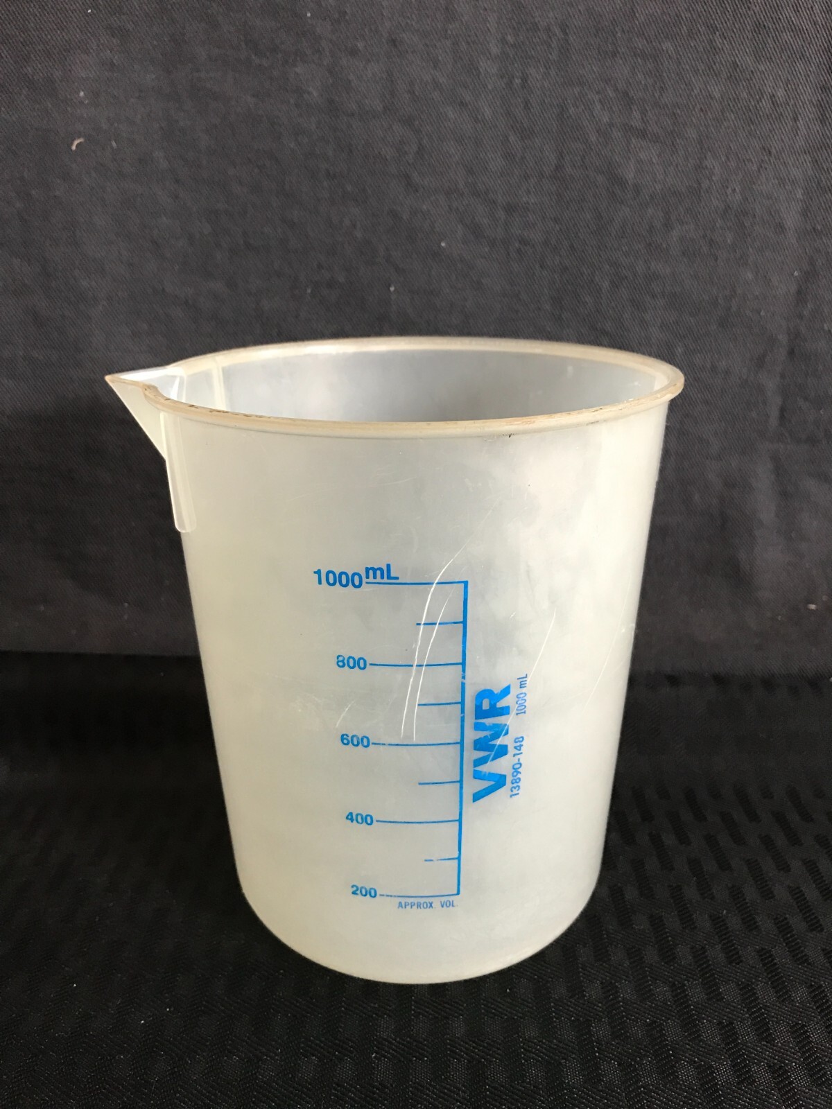 (3) VWR & NALGENE 1000mL Polypropylene Graduated Griffin Beaker 13890-148
