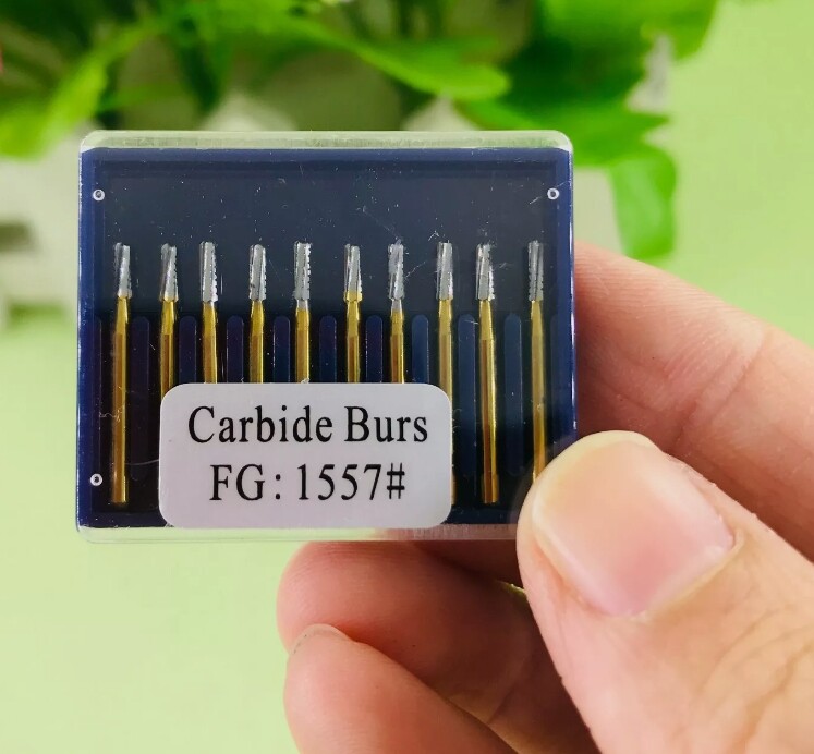 10Pcs Dental Carbide Trimming & Finishing Burs FG7404/7406/7408/7901/7902/7903